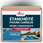 Etanchéité piscine carrelée - résine transparente  - kit arcaclear piscine - Surface au choix