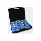 Kit d'aérographes pour design d'ongles Six aérographes en étui / Mini-filtre Helloshop26 2016061