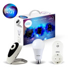 Kit de démarrage ampoule wifi + caméra wifi + prise wifi - compatible amazon alexa & google home