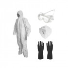 Kit de protection pulverisation vito jardin et bricolage combi taille xxl + gants + lunettes+ masque