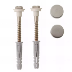 Kit fixation WC/bidet, tête hexagonale fendue - 6 x 60 mm - SCELL-IT - FS60040
