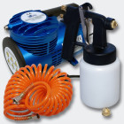 Kit professionnel de pistolet à peinture buse 0.8mm et compresseur helloshop26 3416142