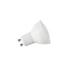 Kit spot led GU10 3 watt (eq. 30 watt) - Douille GU10 domino - Support blanc - Couleur eclairage - Blanc chaud 3000°K, Type Support - Rond fixe 78mm