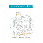 Kit VMC Unelvent - Ozeo ST KHB T3/7 P - Simple Flux Hygroréglable - 7 piquages