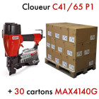 Kit Cloueur sabot C 41/65 P1 + 30 Cartons de 2000 Coils 41 x 40 annelées galva - KIT00787 Kit Cloueur sabot C 41/65 P1 + 30 Cartons de 2000 Coils 41 x 40 annelées galva - KIT00787