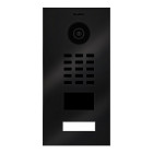 Portier vidéo ip lecteur de badge rfid encastré + carillon d2101v titane br kit 3