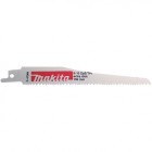Lame Bi-Métal toutes sortes de bois avec restes de métal, acier 2,5mm (fenêtres) Longueur utile 130mm, Qté 5 Makita - P-47064