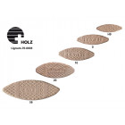 Lot de 1000 lamelles en bois grandeur H9 en carton LAMELLO 01144009