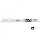 Lot de 5 lames de scie sabre Special for Ice 300x19x1,25 mm BOSCH 2608652900