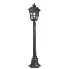 Lampadaire 108 cm pompeii, en aluminium marron et verre
