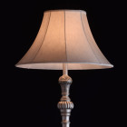Lampadaire argenté country 1 ampoule 166 cm
