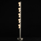 Lampadaire argenté techno   123 cm