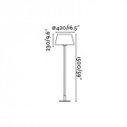 Lampadaire beige mitic 1 ampoule