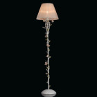 Lampadaire blanc flora 1 ampoule 162 cm