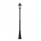 Lampadaire de jardin noir paris h210 1 ampoule