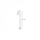 Lampadaire décoratif ding led h1665 12 ampoules