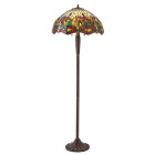 Lampadaire dragonfly green, verre et résine