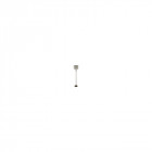 Lampadaire drum, laiton antique, avec abat-jour