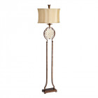 Lampadaire marcella, bronze oxydé et or