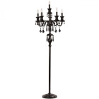 Lampadaire noir classic 6 ampoules 170 cm