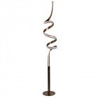 Lampadaire ribbon, marron et acrylique