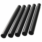 Lampadaire solaire noir sur pied 4 leds