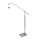 Lampadaire swing arm, chrome, sans abat-jour