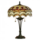 Lampe 42 cm vesta, verre et métal