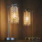 Lampe alda, laiton antique et verre
