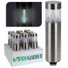 Lampe borne solaire inox ø9 cm