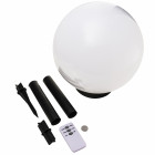 Lampe boule 25 cm solaire avec télécommande