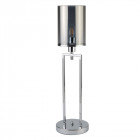 Lampe catalina, chrome et verre fumé