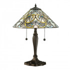 Lampe dauphine, verre et résine
