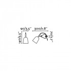 Lampe de bureau chrome studio 1 ampoule
