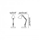 Lampe de bureau noire gru 1 ampoule