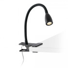Lampe de bureau noire loke