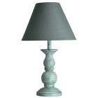Lampe de table 45 cm, en bois couleur grise