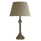 Lampe de table 53 cm, en bois couleur chêne