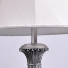 Lampe de table argentée country 1 ampoule 60 cm