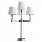 Lampe de table argentée neoclassic 4 ampoules 68 cm