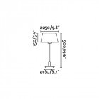 Lampe de table beige mitic 1 ampoule