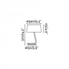 Lampe de table blanche hotel 1 ampoule