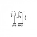 Lampe de table blanche lao h43 cm