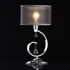 Lampe de table chromée elegance 1 ampoule 40 cm