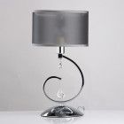 Lampe de table chromée elegance 1 ampoule 40 cm