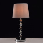 Lampe de table chromée elegance 1 ampoule 52 cm