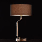 Lampe de table chromée megapolis 1 ampoule 58 cm