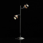 Lampe de table chromée techno 2 ampoules 50 cm