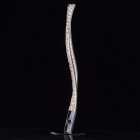 Lampe de table chromée techno 2 ampoules 59 cm