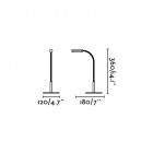 Lampe de table cuivre serp